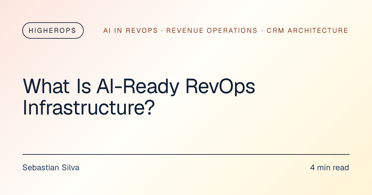 What Is AI-Ready RevOps Infrastructure? | HigherOps